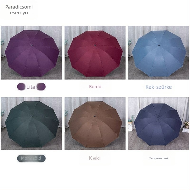 Reklámnapernyő, 10 acél váz, 190T vászon, kézi nyitás-zárás, logónyomtatás, műanyag fogantyú