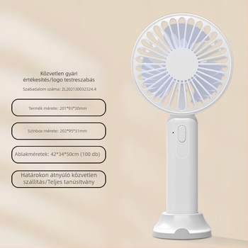 2025-ös új kézi mini ventilátor testreszabható logóval, USB-tápegység, erős légáramlat, asztali és hordozható használat