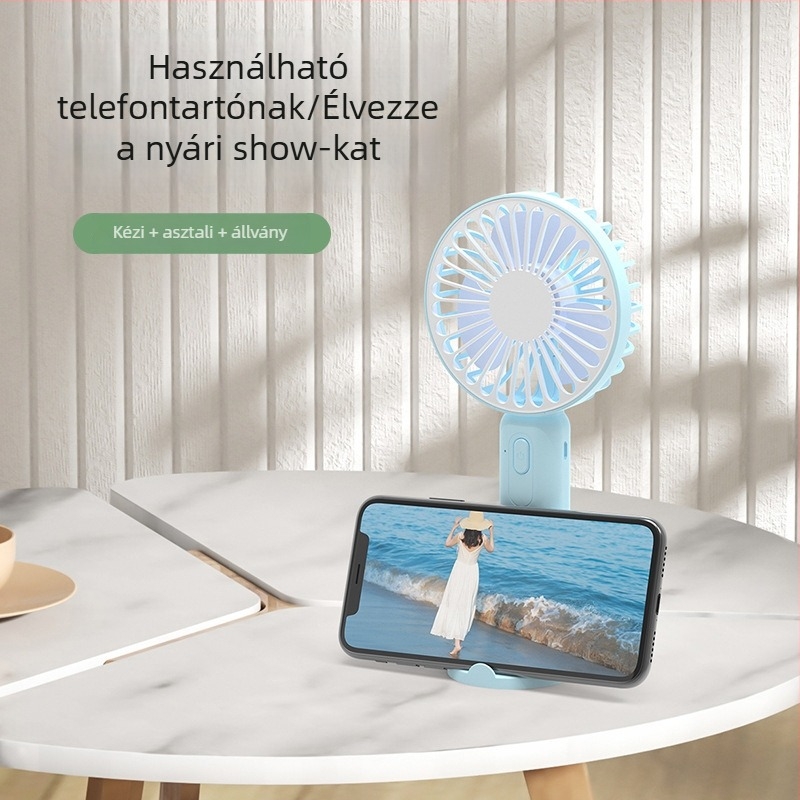 2025-ös új kézi mini ventilátor testreszabható logóval, USB-tápegység, erős légáramlat, asztali és hordozható használat