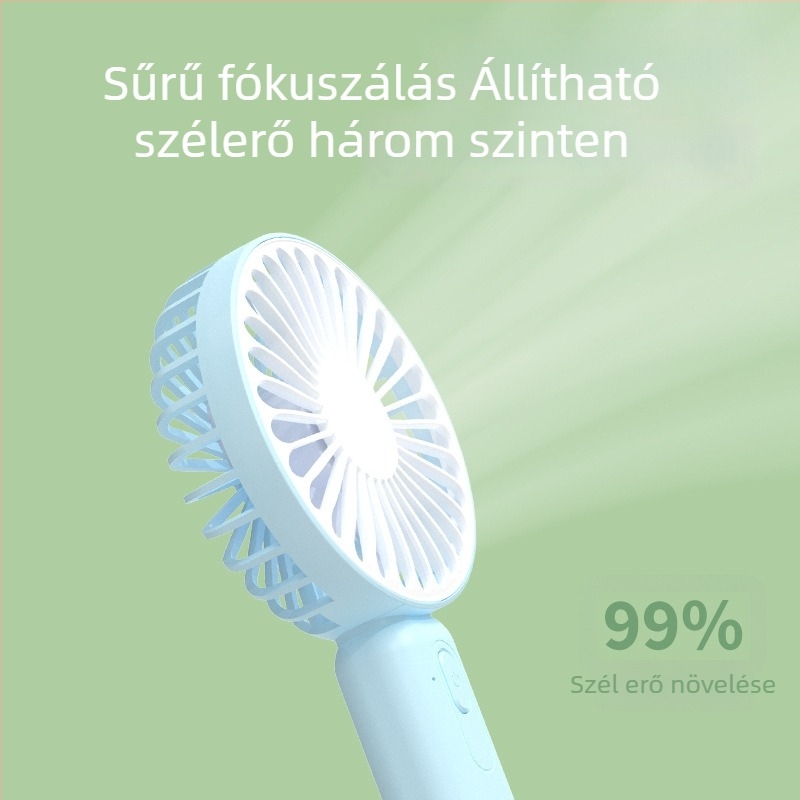 2025-ös új kézi mini ventilátor testreszabható logóval, USB-tápegység, erős légáramlat, asztali és hordozható használat