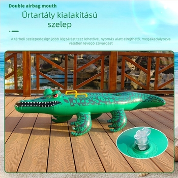 Bawei PVC felfújható krokodil szörfdeszka, szitanyomás, univerzális használat