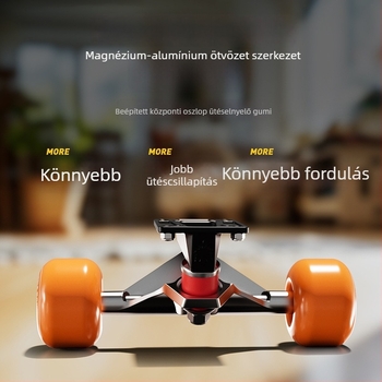 Flyton hosszúboard skateboard gyerekeknek — alumínium ötvözetből készült tábla, kettős rocker, Flyton márka, skateboard kategória