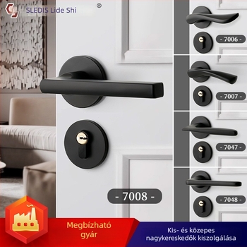 Alumínium fogantyúzár belső faajtókhoz – csendes működés; fürdőszoba, konyha, hálószoba ajtókhoz; modellek 7006–7048