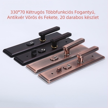 JT-001 Ajtó antifurt fogantyú, vasból készült, dupla élzár és dupla gyorszár, állítható balra–jobbra