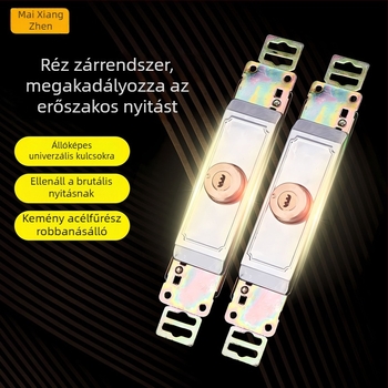 Mortise zár Rolós ajtókhoz – réz zárótest, univerzális típus, alsó és középső nyitású kapukhoz