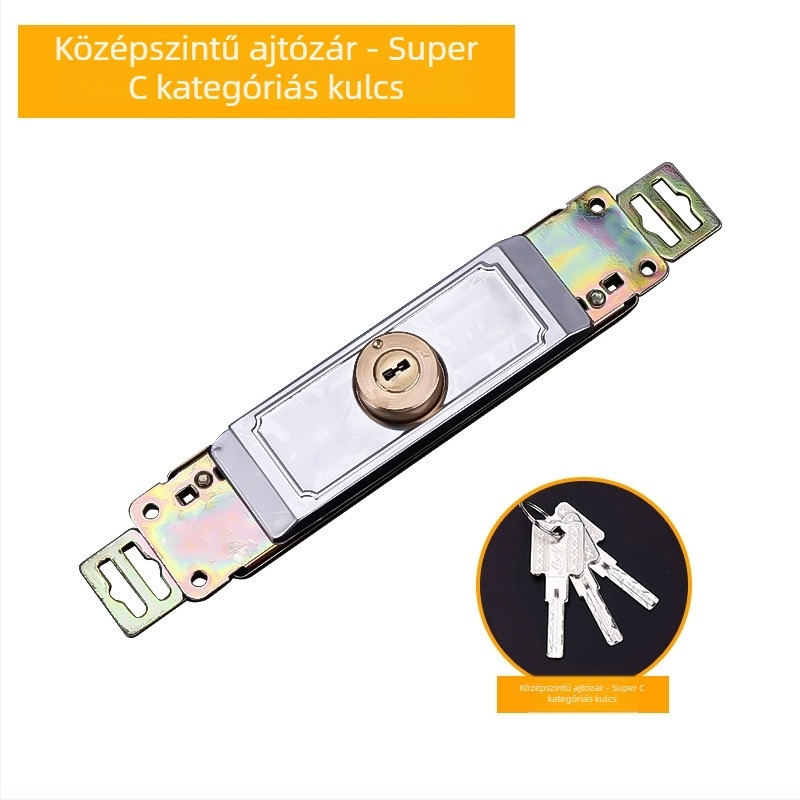 Mortise zár Rolós ajtókhoz – réz zárótest, univerzális típus, alsó és középső nyitású kapukhoz