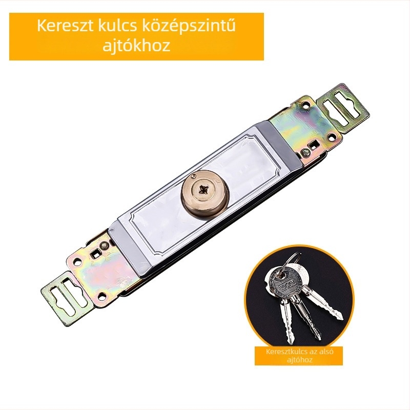 Mortise zár Rolós ajtókhoz – réz zárótest, univerzális típus, alsó és középső nyitású kapukhoz