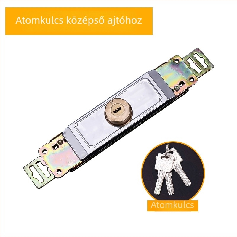 Mortise zár Rolós ajtókhoz – réz zárótest, univerzális típus, alsó és középső nyitású kapukhoz