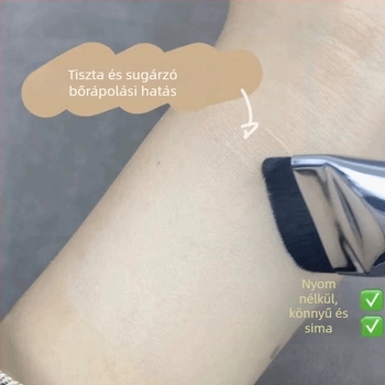 Alapozó- és arcmaszk ecset, szintetikus szálak, hosszú nyél, 1 darab, egyetlen csomagolás