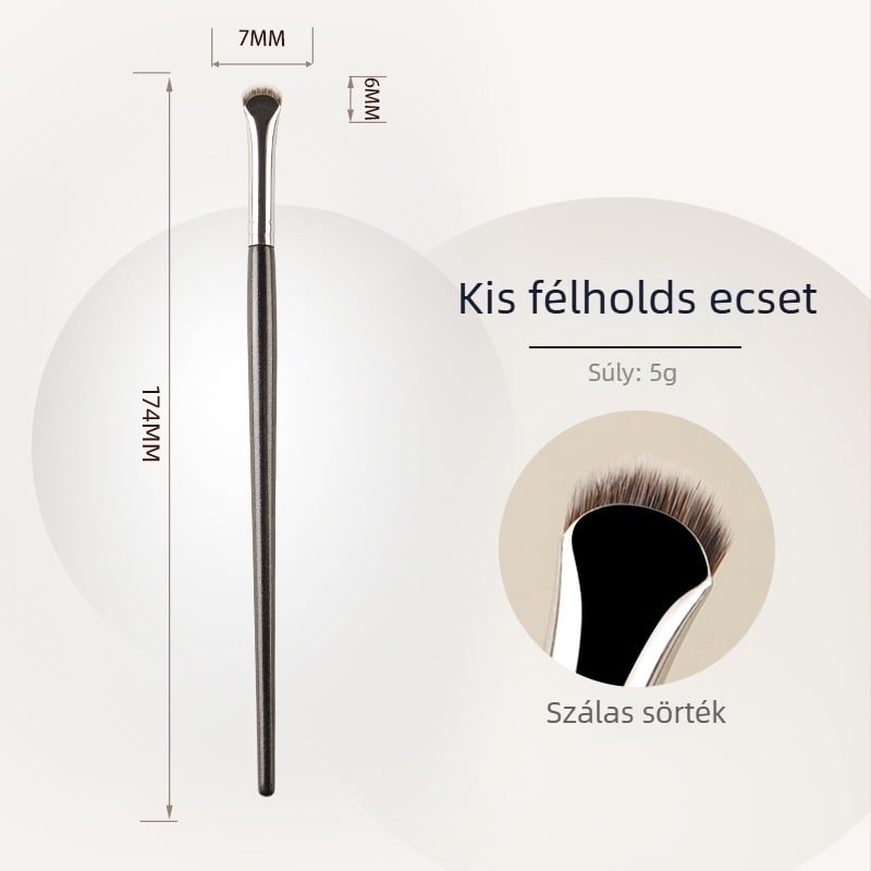 Szemceruza-ecset ultra vékony heggyel, szintetikus szálú sörtékkel, fa nyél hosszú kar, egy darabos csomag