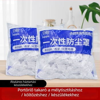 Egyszer használatos kerek műanyag porvédő konyhához – vastagított porvédő Fryerhez