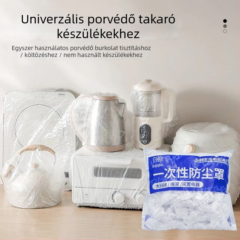Egyszer használatos kerek műanyag porvédő konyhához – vastagított porvédő Fryerhez