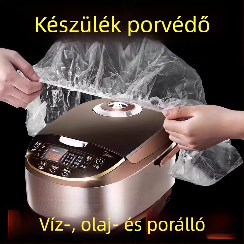 Egyszer használatos porvédő takarók háztartási készülékekhez, vastag PE fólia, átlátszó, 10 db, termékkód 4206