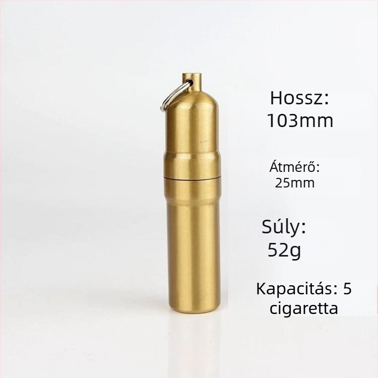 Fém cigarettatartó, Big Money Seiko, eredet Humen, modern minimalista stílus, 10 darab dobozban