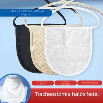 Yikonu újrahasználható tracheostomiás porvédő, teljes torokra szánt, szövött anyag, jóváhagyás száma 20160352