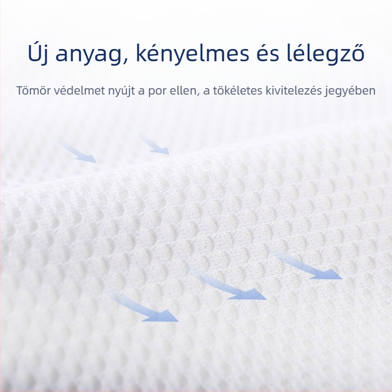 Yikonu újrahasználható tracheostomiás porvédő, teljes torokra szánt, szövött anyag, jóváhagyás száma 20160352