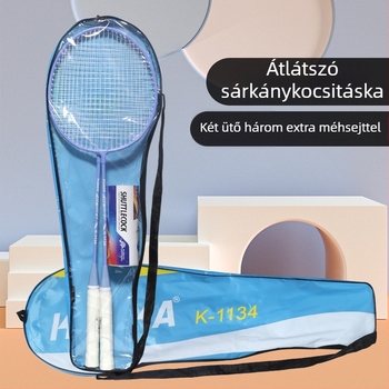 Badminton ütő készlet egyszemélyes és páros számára – titánötvözet keret, 95–100 g, G5 markolat, közvetlen ütés, Zhejiang származás