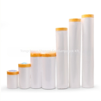 Egyszer használatos porvédő fólia japán papírral védőréteggel, autó- és bútorfelújítási porvédelméhez, testreszabható