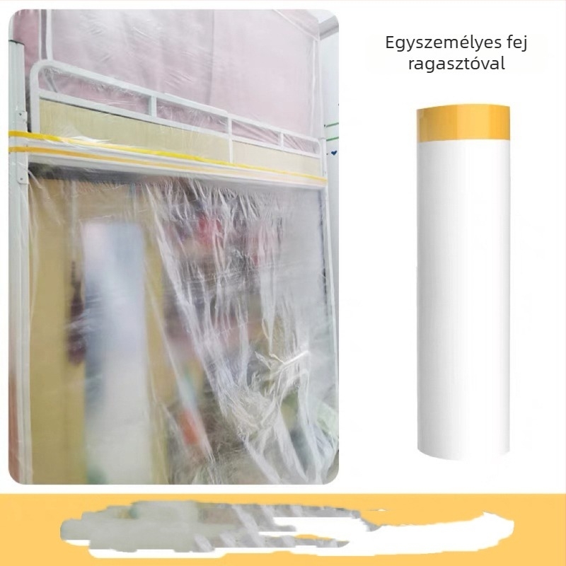 Egyszer használatos porvédő fólia japán papírral védőréteggel, autó- és bútorfelújítási porvédelméhez, testreszabható