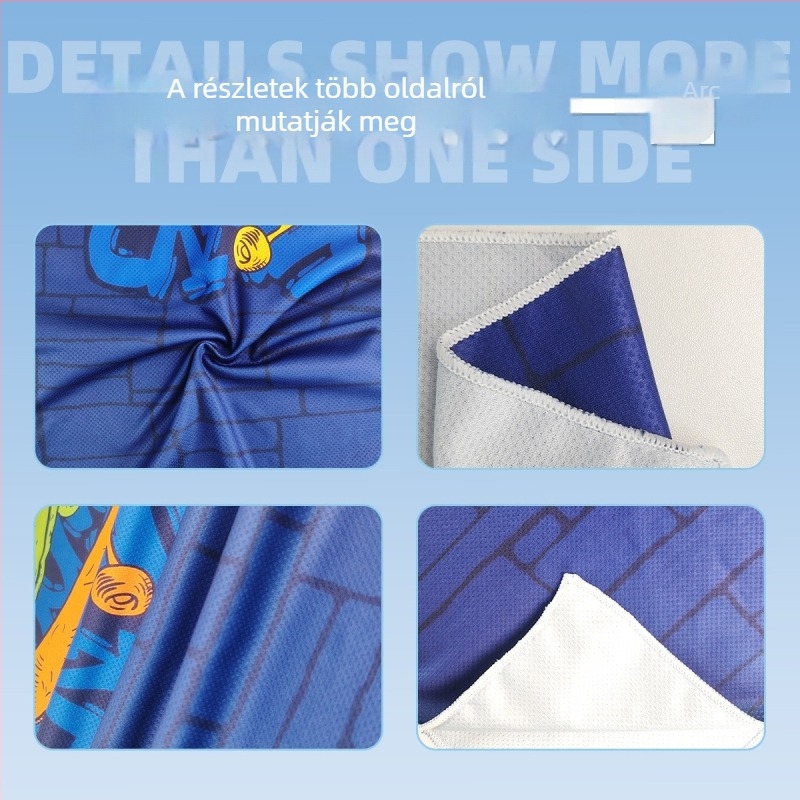 Sporttörölköző hűsítő hatással, gyorsan száradó izzadságelnyelő, dupla oldalú velúr, 100 g alatti, logónyomással testre szabható