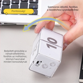 Exped Smart West Guard Gravitációs Indukciós Kocka Időmérő — elektronikus, akkumulátoros, műanyag ház, tanuláshoz, irodához, konyhához