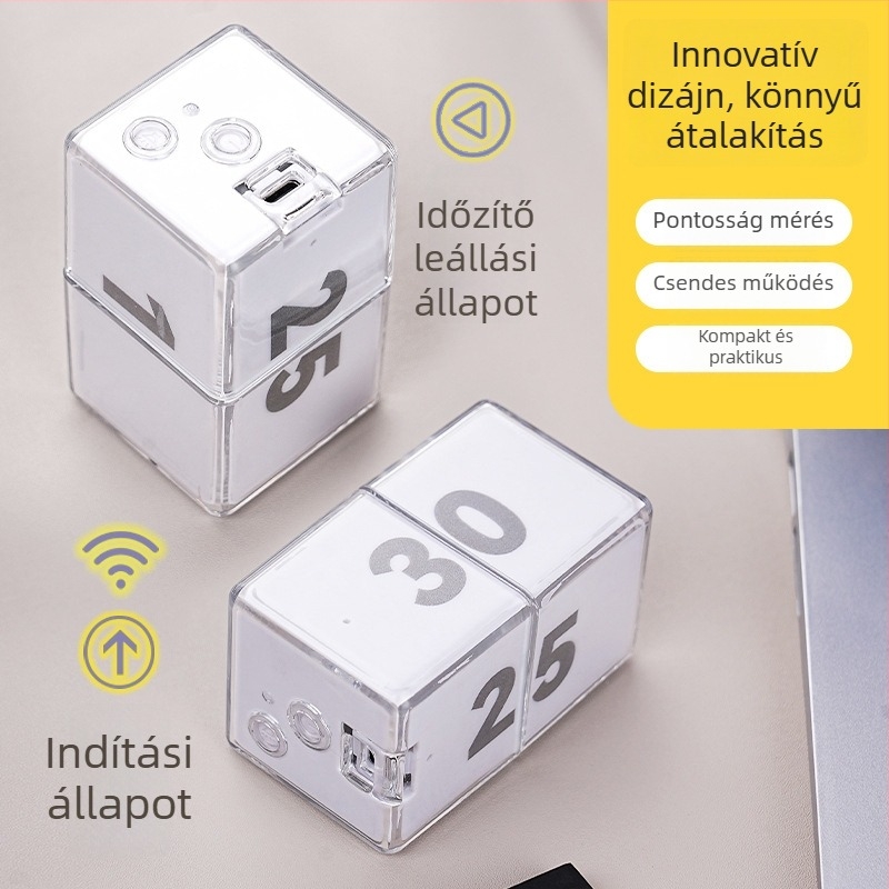 Exped Smart West Guard Gravitációs Indukciós Kocka Időmérő — elektronikus, akkumulátoros, műanyag ház, tanuláshoz, irodához, konyhához