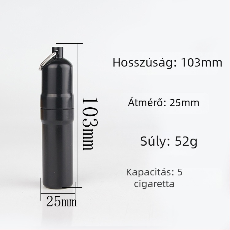 HY-659 Függő cigarettatartó - vízálló fém, öt cigaretta kapacitás, dekoratív dizájn