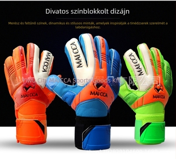 Gyerekek kapus kesztyűi - MAICCA PU futball kesztyűk, a futballhoz, engedélyezett magánmárka