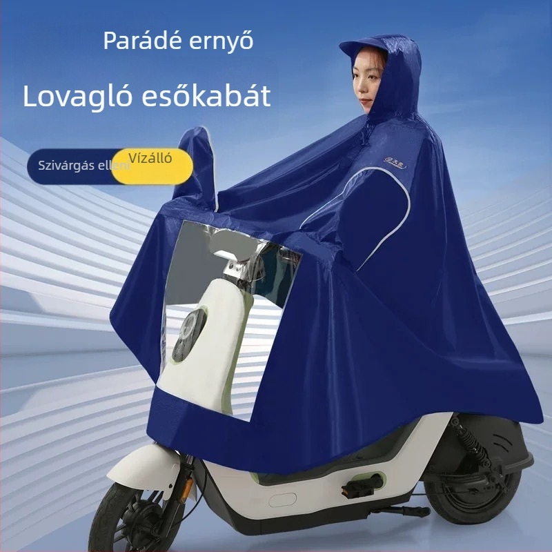 J130 elektromos jármű poncsó, vastag Oxford anyag, logó nyomtatás, testreszabás elérhető