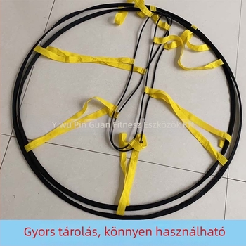 Agilitási létra – kerek formájú, anyag: nylon szalag + PP, Crown márka, futball edzésekhez