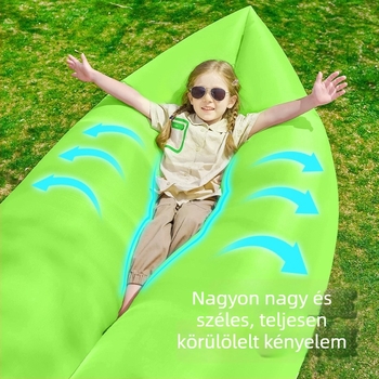 Egyszemélyes felfújható kanapé kempingezéshez - Oxford anyag, 2 réteg, maximális terhelés 200 kg, súly 0,4 kg, kézi pumpa