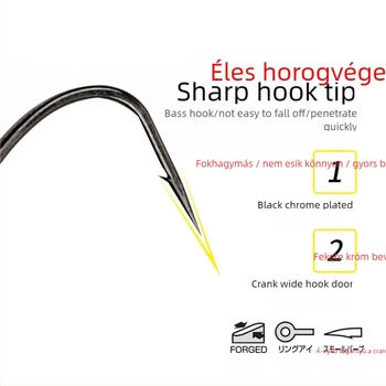 Nagawa Crank Hook barb-dal tengeri horgászatra hajóról