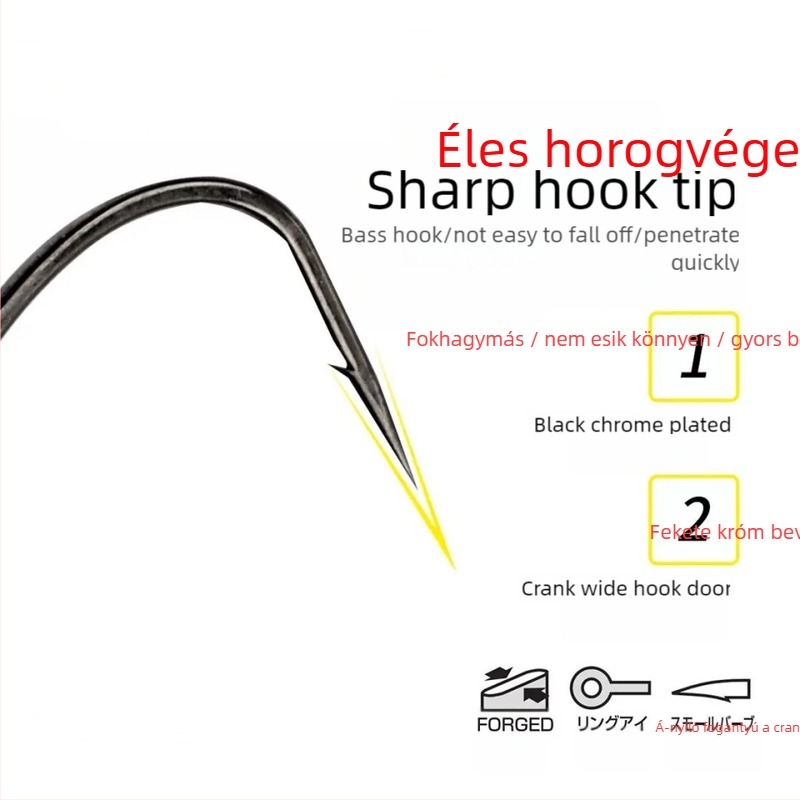 Nagawa Crank Hook barb-dal tengeri horgászatra hajóról