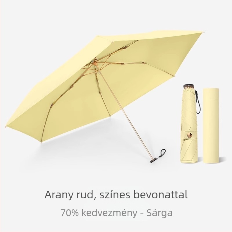 Ceruza alakú, ultra könnyű, kompakt esernyő, UPF>50, poliészter 190T, alumínium rúd, kézi nyitás-zárás