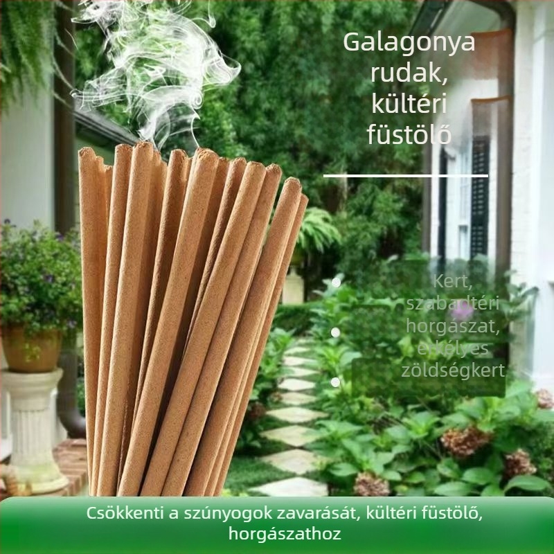 Fire Bat Wormwood szúnyogriasztó füstölő rudak, kültéri használatra, szilárd gyökéralapú formula, enyhén mérgező