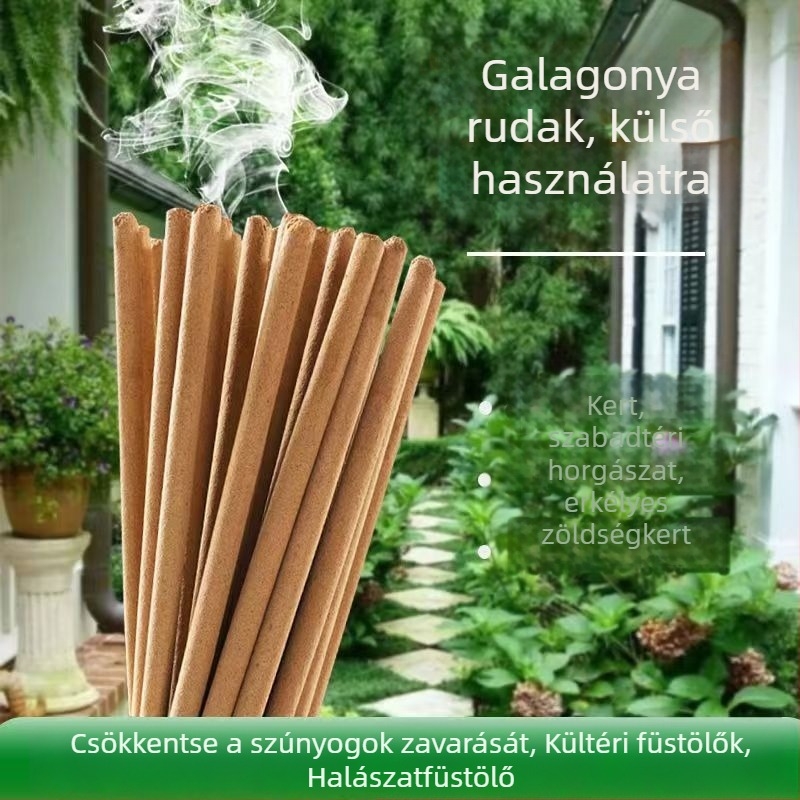 Fire Bat Wormwood szúnyogriasztó füstölő rudak, kültéri használatra, szilárd gyökéralapú formula, enyhén mérgező