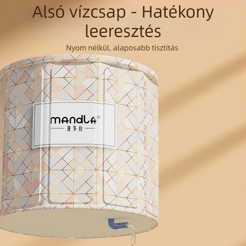 Összecsukható felnőtt fürdővödör — otthoni használatra teljes testű áztatáshoz, állandó hőmérséklet, anyagok: sűrű lemez, gyöngy pamut, Oxford szövet, PVC