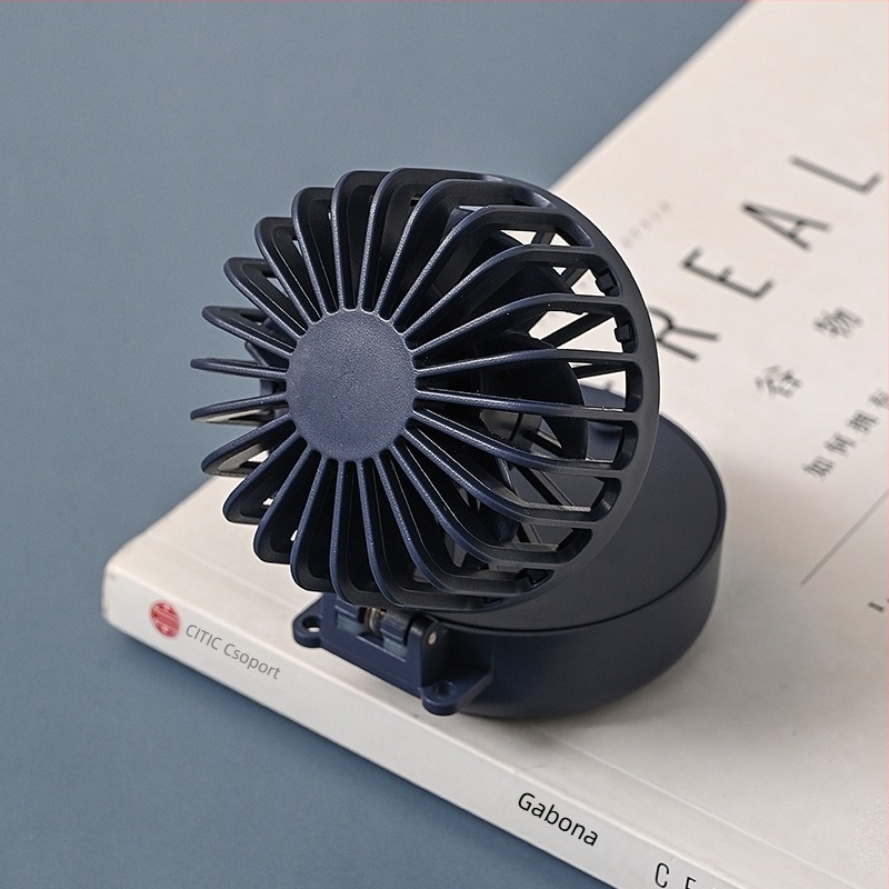 Mini összecsukható nyakventilátor USB töltéssel, beépített 500–800 mAh akkumulátorral, 3 sebességű brushless motorral, hordozható kézi/asztali ventilátor, akár 3 órás üzemidő