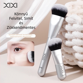 Xixi alapozó ecset, 1 db, alumínium nyél, zacskóban csomagolva, puha sörtéjű, hordozható
