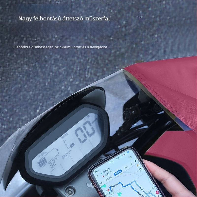 Elektronikus motoros esőponcsó, Oxford anyag, 0,15–0,25 mm vastagság, PVC vízálló ragasztó réteg, egy felnőtt számára, testreszabás és logó elérhető