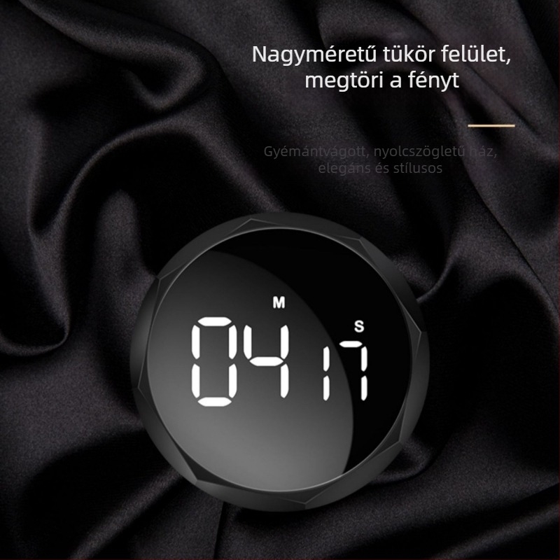 Forgó időmérő 99:59, LCD kijelző, Akkumulátoros rajzfilm-stílusú ébresztőóra visszaszámlálással és memóriával