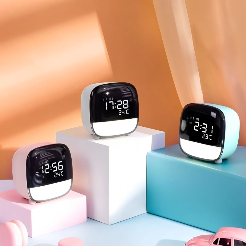 Deli Ébresztőóra 8852 — többfunkciós okos óra naptárral, LED/LCD kijelző, külső tápegység