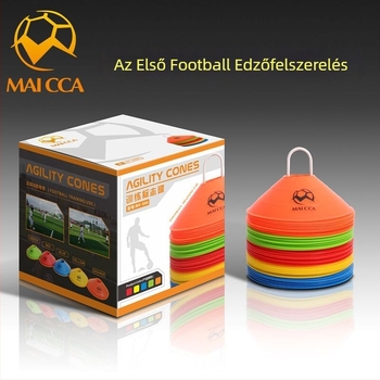 MAICCA futball edzéskorongok készlet – PE anyag, 50 darabos csomag, edzés segédeszközök futballhoz