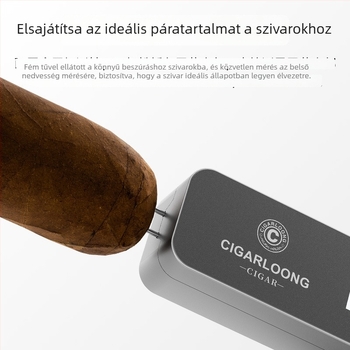 Szivar nedvességmérő - Márka CIGARLOONG/Cigarloong, Modell CX-25IT, Anyag: műanyag, Stílus: könnyű luxus, egyszerű