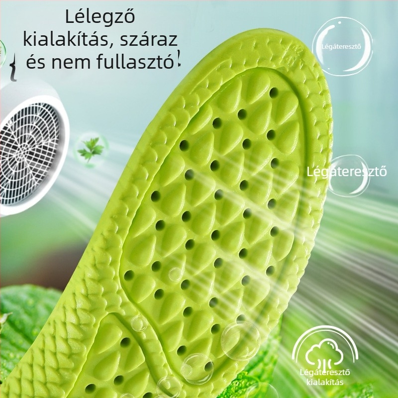 Légpárnás talpbetét sportcipőkhöz - dezodoráló, nedvességfelszívó, PU, teljes talpbetét, Bonnie Family 2024126