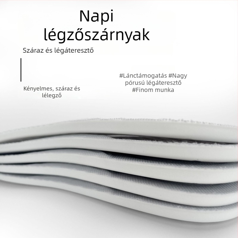 Teljes hosszúságú hálós talpbetét memóriahabos kényelemmel, lélegző kötött anyag PU-val, nedvességelvezető és szagtalanító, uniszex, egész éves használatra