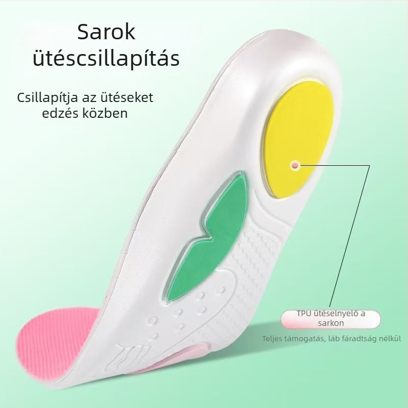 Kiyodo EVA sporttalp Shark — ívtámasz, ütéscsillapítás, teljes talp, uniszex, sportos, hétköznapi és munkacipőkhöz