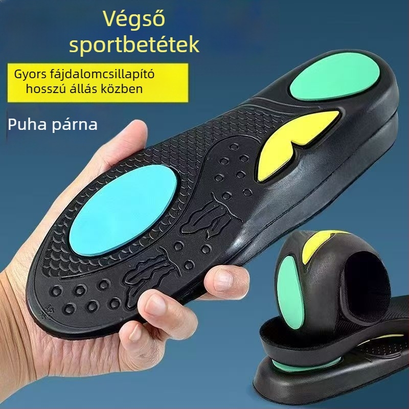 Kiyodo EVA sporttalp Shark — ívtámasz, ütéscsillapítás, teljes talp, uniszex, sportos, hétköznapi és munkacipőkhöz