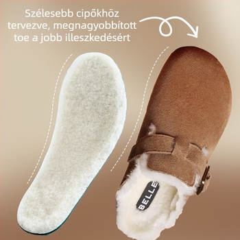 Gyapjú talpbetét a téli melegért, teljes talpbetét nyomtatott mintával, kompatibil sportcipőkhöz, bőr cipőkhöz és bakancsokhoz