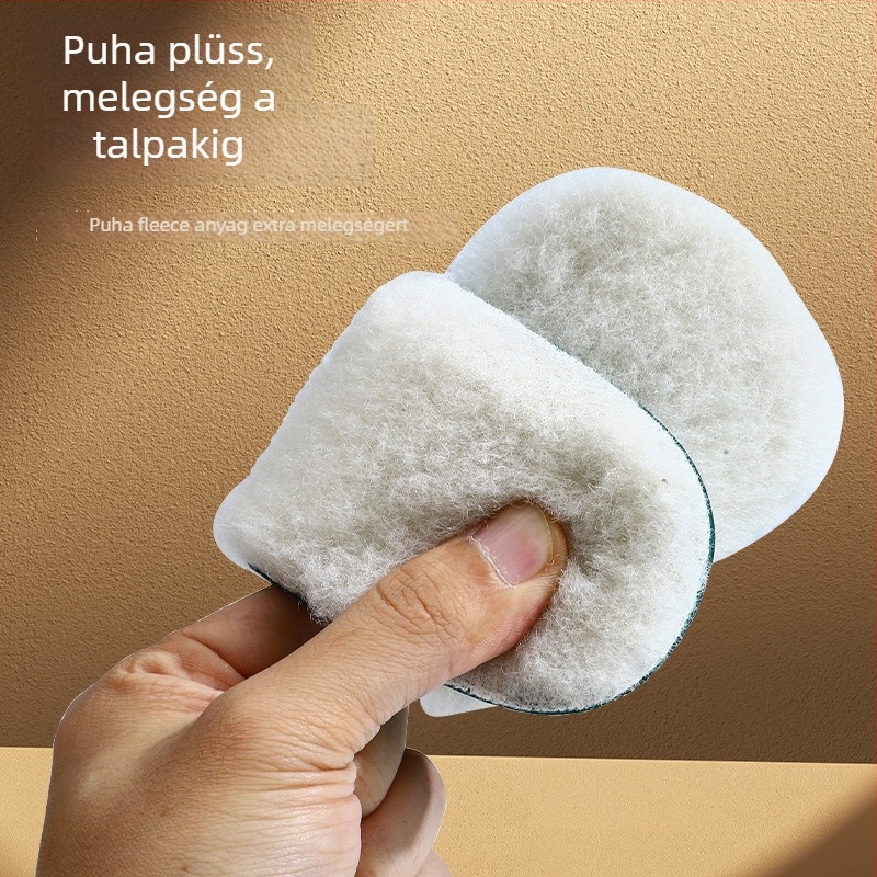 Gyapjú talpbetét a téli melegért, teljes talpbetét nyomtatott mintával, kompatibil sportcipőkhöz, bőr cipőkhöz és bakancsokhoz